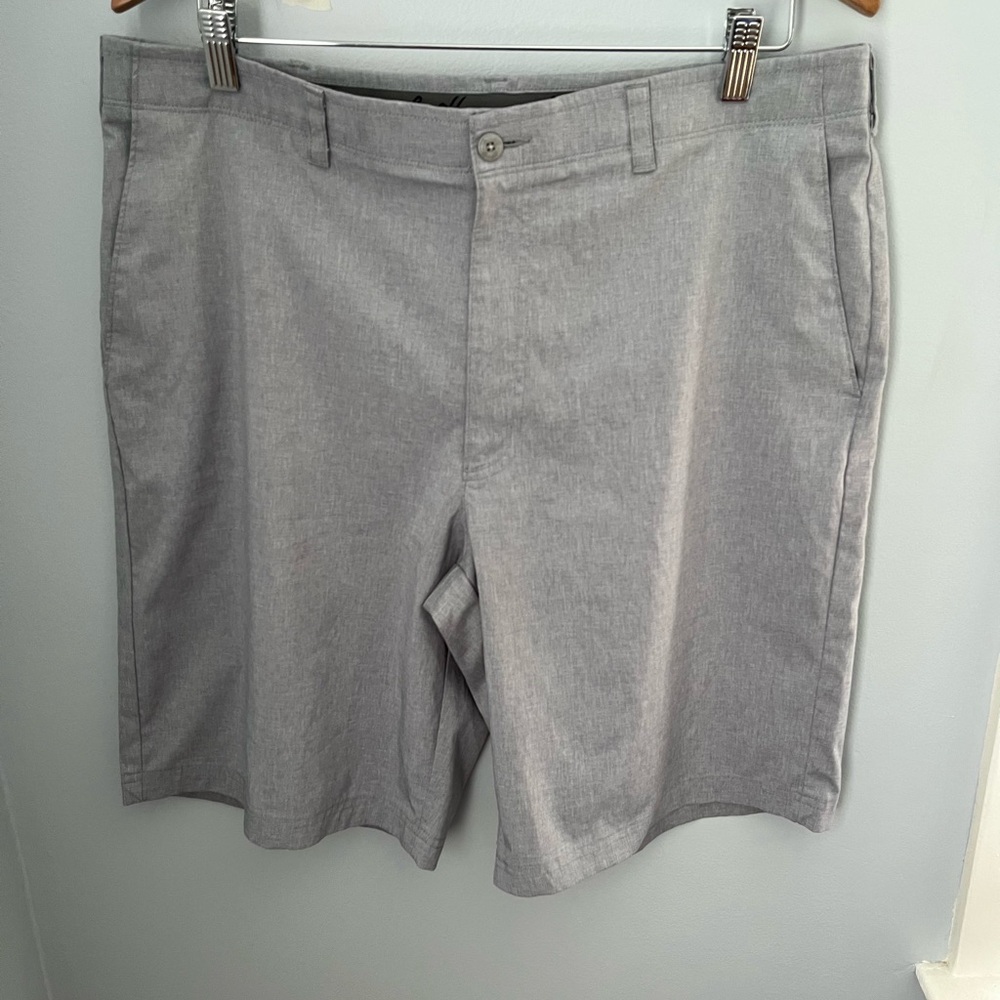 Hogan‎ Gray Flat Front Shorts Classic Style